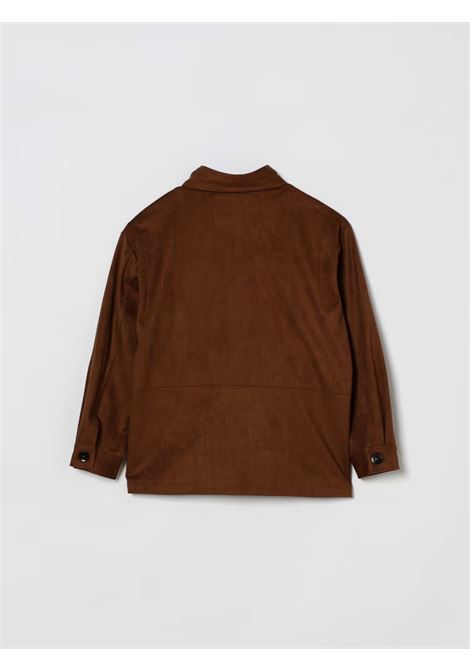 Camicia con colletto classico PAOLO PECORA KIDS | PP4184CAFFE